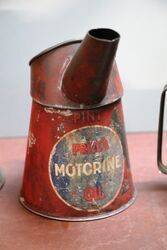 Early Priceand39s Graduated Set of 3 Motorine Oil Pourer Jugs