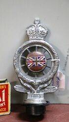 ROYALE CAR GRILL BADGE POPPY BADGE WE WILL REMEMBER THEM GREY UNION JACK  B2.203 