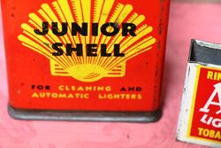 Early SHELL Junior Auto Lighters Tin