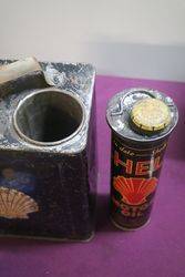 Early Shell 2 Gallon Can and Shell Oil Tin Insert