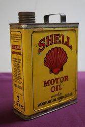 Early Shell 2 Litres Motor Oil Tin