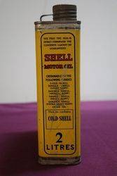 Early Shell 2 Litres Motor Oil Tin