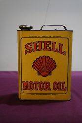 Early Shell Motor Oil 2 Litres Can In Wonderful Condition 