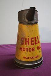 Early Shell Motor Oil Half Gallon Pourer 
