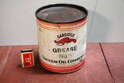 Early Vacuum Gargoyle No 3 5lb Grease Tin