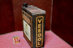 Early Veedol Neptune Extra Heavy 1 gal Motor Oil Tin
