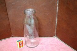 Early Vintage Shell Embossed One Quart Oil Bottle.