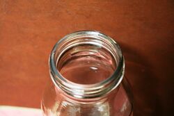 Early Vintage Embossed One Quart Oil Bottle