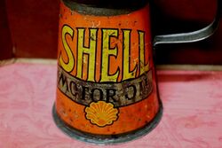 Early Vintage Shell Motor Oil Quart JugPourer