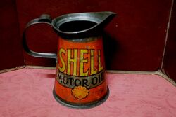Early Vintage Shell Motor Oil Quart JugPourer