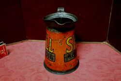 Early Vintage Shell Motor Oil Quart JugPourer