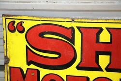 Early Vintage Shell Motor Spirit Enamel Advertising Sign 