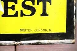 Early Vintage White Rose Oil Double Sided Adv Sign 