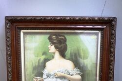 Edwardian Framed and Glazed Shop Advertising Print