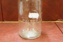 Embossed Caltex Oil Bottle With Plastic Top