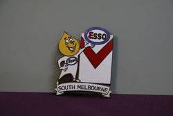 Esso Badge "South Melbourne AFL" By Bertram