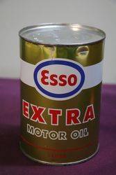 Esso Extra 20W-40 MS-DM One Litre Motor Oil Tin 