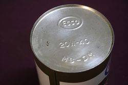 Esso Extra 20W40 MSDM One Litre Motor Oil Tin 