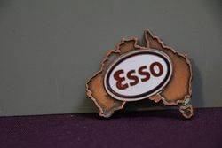 Esso Pin Car Badge By KGLuke Melbourne
