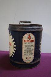 Essolube Atlantic 4 Gallons Motor Oil Drum Esso Atlantic Union Oil Co 