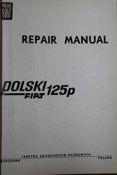 Fiat Repair Manual Polski 125 P 