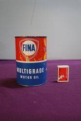 Fina Multigrade 1 Lit Motor Oil Tin 