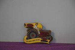 Ford Tractors Enamel Badge By Stokes Melb