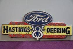Ford V8 Hastings + Deering Badge By HRHobson Pty Melbourne 