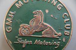 GMH Motoring Club Badge By Stokes Melbourne 