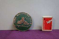 GMH Motoring Club Badge By Stokes Melbourne 