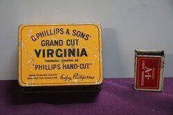 G Phillips and Sons Grand Cut Virginia Tobacco Tin 