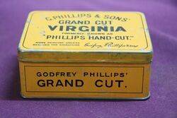 G Phillips and Sons Grand Cut Virginia Tobacco Tin 