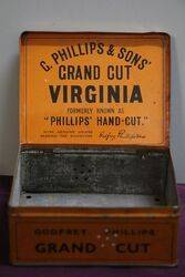 G Phillips and Sons Grand Cut Virginia Tobacco Tin 