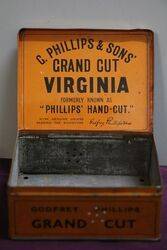 G Phillips and Sons Grand Cut Virginia Tobacco Tin 