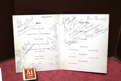 Gallery First Nighters Club Signed Menu Flora Robson  