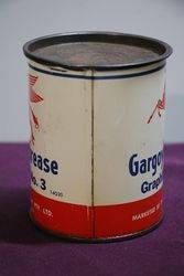 Gargoyle  Mobiloil 1 lb Grease Graphited No 3 Tin 