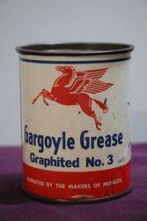 Gargoyle  Mobiloil 1 lb Grease Graphited No 3 Tin 