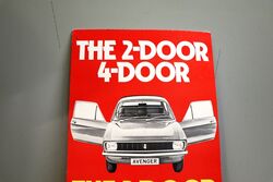 Genuine 2 Door Avenger Double Sided Showroom Adv Card 