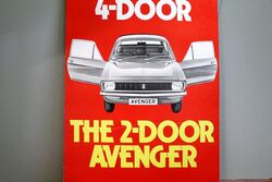 Genuine 2 Door Avenger Double Sided Showroom Adv Card 