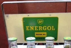 Genuine BP Energol  8 Bottle Oil Rack