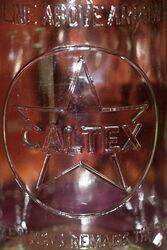 Genuine Caltex Quart Oil Bottle
