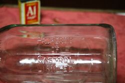 Genuine Castrol Z Embossed Quart Bottle