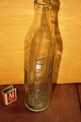 Genuine Gargoyle Mobiloil 1quart Embossed Oil Bottle