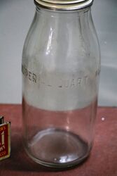 Genuine Imperial Quart Bottle with BP Tin Pourer Top