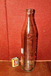Genuine Mobiloil 1quart Embossed Oil Bottle.