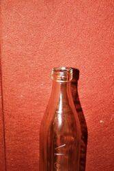 Genuine Mobiloil 1quart Embossed Oil Bottle