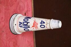 Genuine Mobiloil AF 40 Tin Top with Dust Cap.