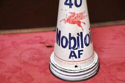 Genuine Mobiloil AF 40 Tin Top with Dust Cap
