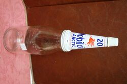 Genuine Mobiloil Arctic 20 Tin Top with Dust Cap.