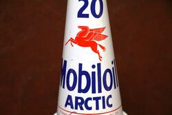 Genuine Mobiloil Arctic 20 Tin Top with Dust Cap